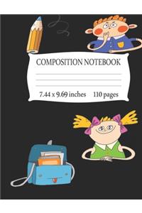Composition Notebook 7.44 x 9.69 Inches 110 pages