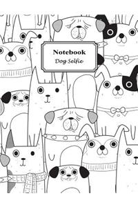Notebook Dog Selfie
