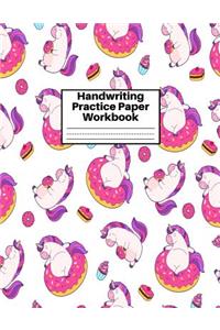 Handwriting Practice Paper Workbook