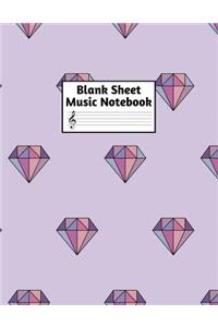 Blank Sheet Music Notebook