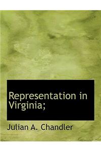 Representation in Virginia;