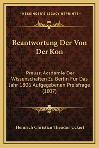Beantwortung Der Von Der Kon
