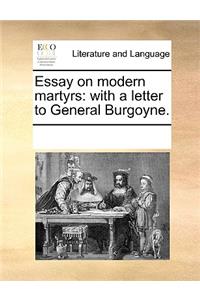 Essay on modern martyrs