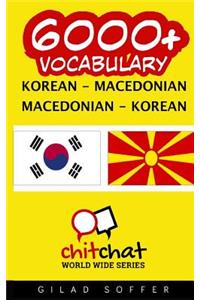 6000+ Korean - Macedonian Macedonian - Korean Vocabulary