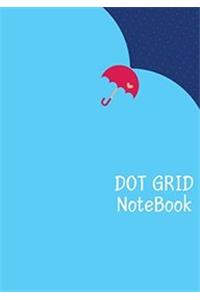 Dot Grid Notebook: Umbrella