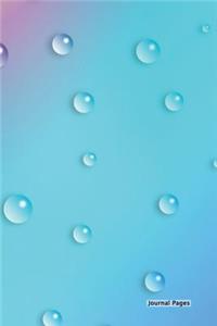 Journal Pages - Cool Blue Water Drops