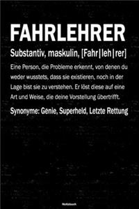 Fahrlehrer Notizbuch