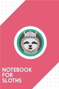 Notebook for sloths