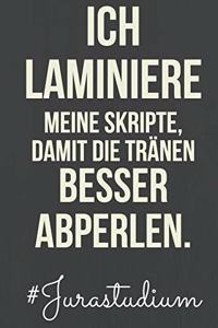 Ich laminiere meine Skripte, damit die Tränen besser abperlen.