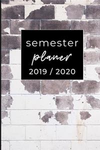Semester Planer 2019 / 2020