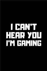 I Can't Hear You I'm Gaming