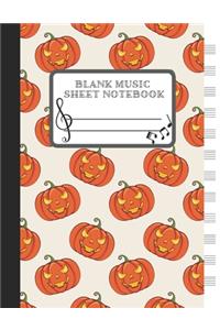 Blank Music Sheet Notebook