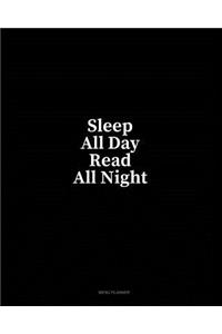 Sleep All Day Read All Night: Menu Planner