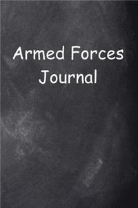 Armed Forces Journal Chalkboard Design: (Notebook, Diary, Blank Book)