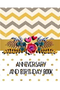 Anniversary And Birthday Book