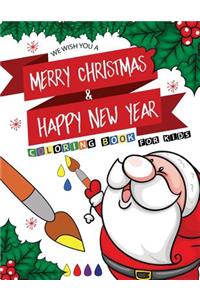 Merry Christmas & Happy new year Coloring book for kids