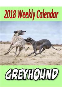 2018 Weekly Calendar Greyhound