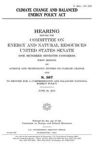 Climate change and Balanced Energy Policy Act