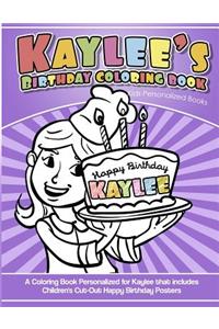 Kaylee's Birthday Coloring Book Kids Personalized Books