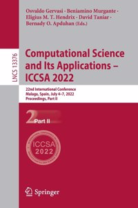 Computational Science and Its Applications - Iccsa 2022