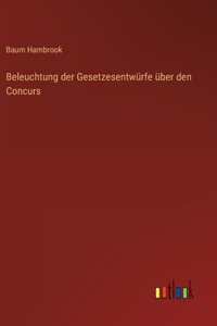 Beleuchtung der Gesetzesentwürfe über den Concurs