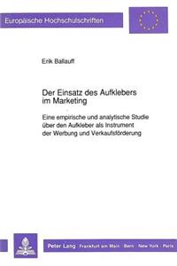 Der Einsatz Des Aufklebers Im Marketing