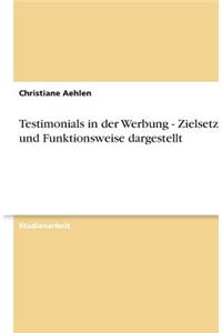 Testimonials in der Werbung - Zielsetzung und Funktionsweise dargestellt