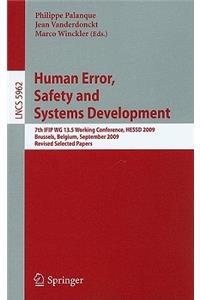 Human Error, Safety and Systems Development