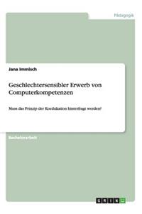 Geschlechtersensibler Erwerb von Computerkompetenzen