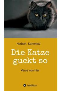 Katze guckt so