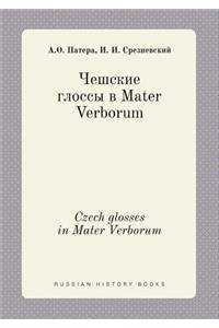 Czech glosses in Mater Verborum