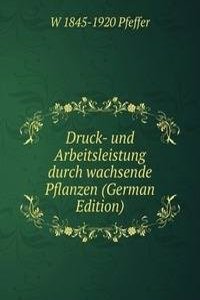 Druck- und Arbeitsleistung durch wachsende Pflanzen (German Edition)