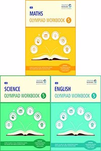 SBB Maths, Science and English Olympiad Workbook Combo - Class 5