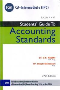 Students' Guide to Accounting Standards [CA/CMA Final] (29th Edition, June 2016)