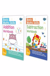 Basic maths skills workbook | set of 2 books | Addition, Subtraction | 