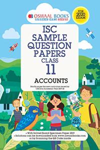 Oswaal ISC Sample Question Paper Class 11 Accountancy Book (For 2020 Exam)