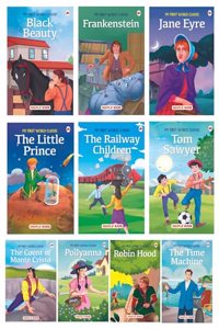 Story Books for Kids - World Classic (Abridged) (Set of 10 Books) (Illustrated) - Jane Eyre, Black Beauty, Tom Sawyer, Robin Hood etc., 3 Years to 10 Years Old Kids - Bedtime Stories, Moral Stories, Read Aloud to Infants, Toddlers