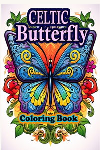 Celtic Butterfly. Mindful Coloring Book