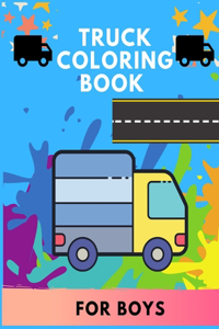 Truck coloring book for boys