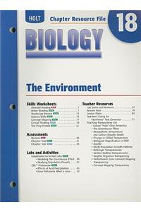 Holt Biology Chapter 18 Resource File: The Environment