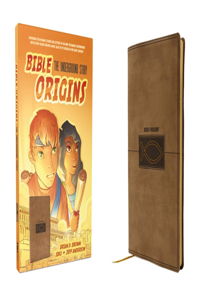 Bible Origins (Portions of the New Testament + Graphic Novel Stories), Leathersoft, Tan