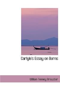 Carlyle's Essay on Burns