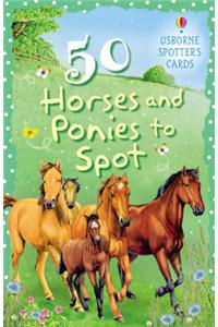 50 Horses And Ponies To Spot Usborne Spotter's Cards