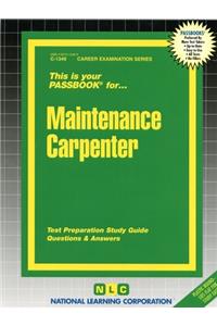 Maintenance Carpenter