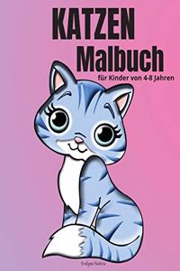 Katzen-Malbuch für Kinder von 4-8 Jahren