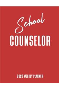 School Counselor 2020 Weekly Planner