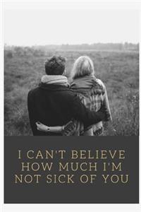 I Can't Believe How Much I'm Not Sick Of You