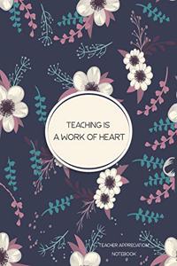 Teacher Appreciation Notebook