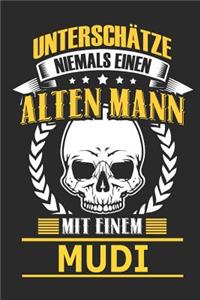Unterschätze Niemals Einen Alten Mann Mit Einem Mudi