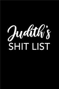 Judith's Shit List